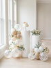Ivory Confetti Balloons, Wedding Bridal Shower Decorations (12" Latex)