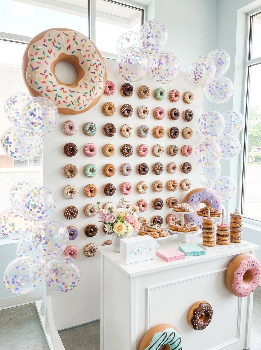 Pastel Confetti Balloons: Sprinkle Birthday Decorations, Ice Cream Party Decor, Donut Birthday, Candy Theme