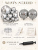 New Year’s Eve Balloon Garland Kit With Disco Ball Balloons