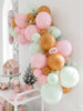 Pink Gingerbread Balloon Garland Kit, Pastel Christmas Balloon Arch, Holiday Party Decorations
