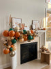 Fall Balloon Garland Kit, Autumn Ambiance Teal Orange & Metallic Balloon Arch