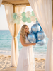 Last Toast Balloon – Blue Chrome or Confetti Clear | Bachelorette Party Balloon | Beachy Bach Decor | Ocean-Themed Bridal Party Balloons