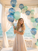 Last Toast Balloon – Blue Chrome or Confetti Clear | Bachelorette Party Balloon | Beachy Bach Decor | Ocean-Themed Bridal Party Balloons
