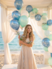 Last Toast Balloon – Blue Chrome or Confetti Clear | Bachelorette Party Balloon | Beachy Bach Decor | Ocean-Themed Bridal Party Balloons