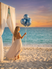 Last Toast Balloon – Blue Chrome or Confetti Clear | Bachelorette Party Balloon | Beachy Bach Decor | Ocean-Themed Bridal Party Balloons