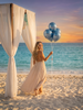 Last Toast Balloon – Blue Chrome or Confetti Clear | Bachelorette Party Balloon | Beachy Bach Decor | Ocean-Themed Bridal Party Balloons