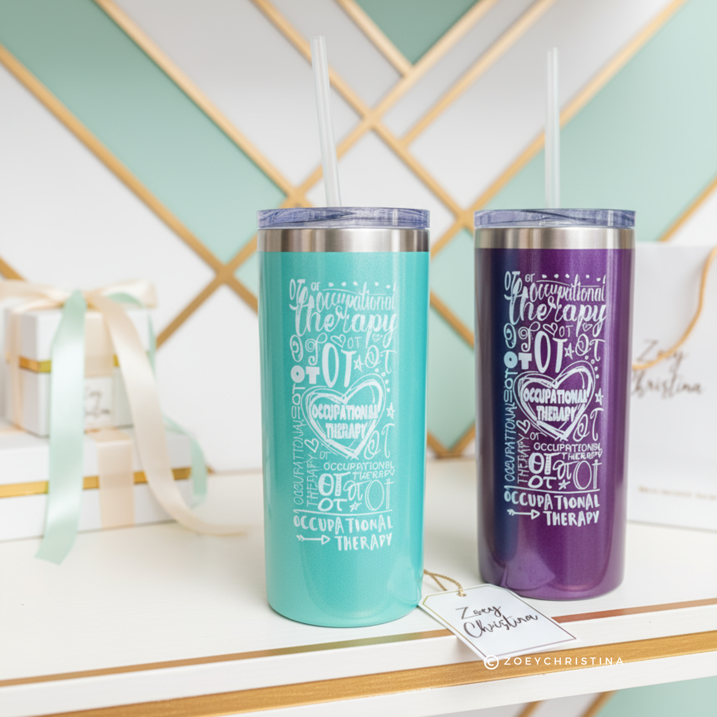 Occupational Therapy Tumbler: OT Gift, Stainless Steel Travel Cup