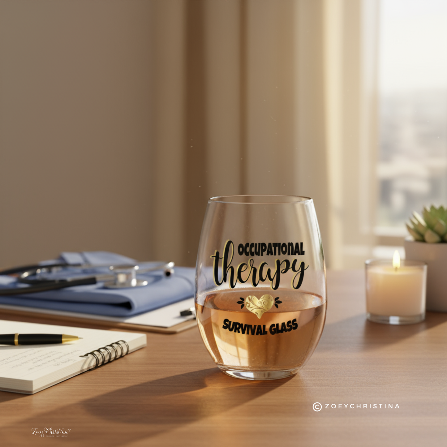 Occupational Therapy Wine Glass: Appreciation Gift for OT Student