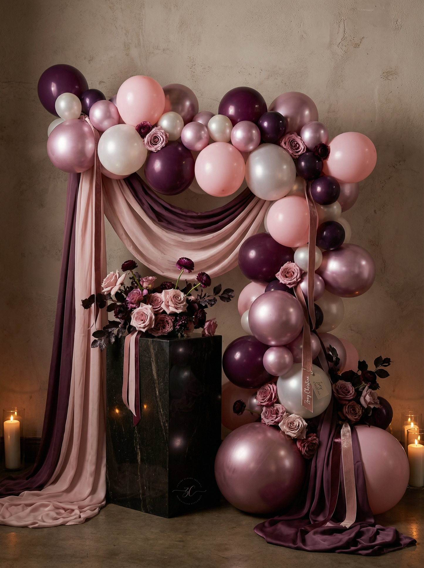 Pink Amethyst Balloon Garland Kit - Pink & Purple Party Decor for Bachelorette Parties, Sleepovers, 21st Birthdays