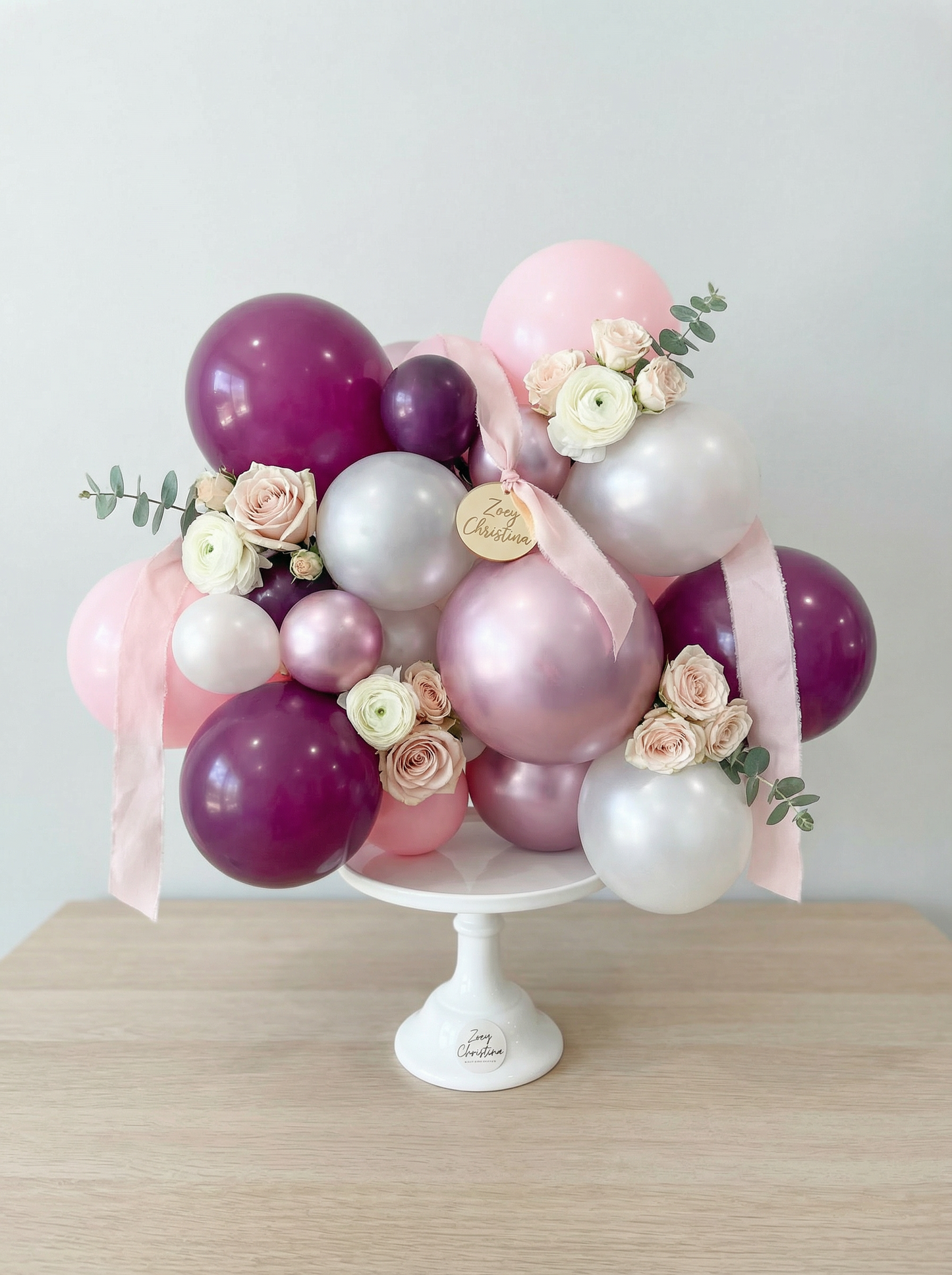 Pink Amethyst Balloon Garland Kit - Pink & Purple Party Decor for Bachelorette Parties, Sleepovers, 21st Birthdays