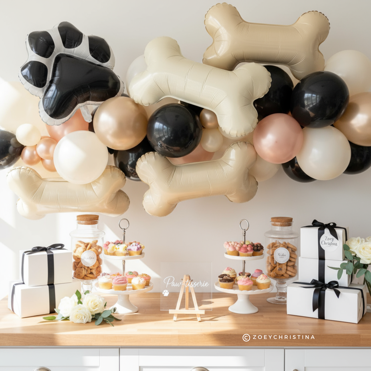 Dog Bone Foil Balloon – Pet Birthday & Puppy Pawty Decor