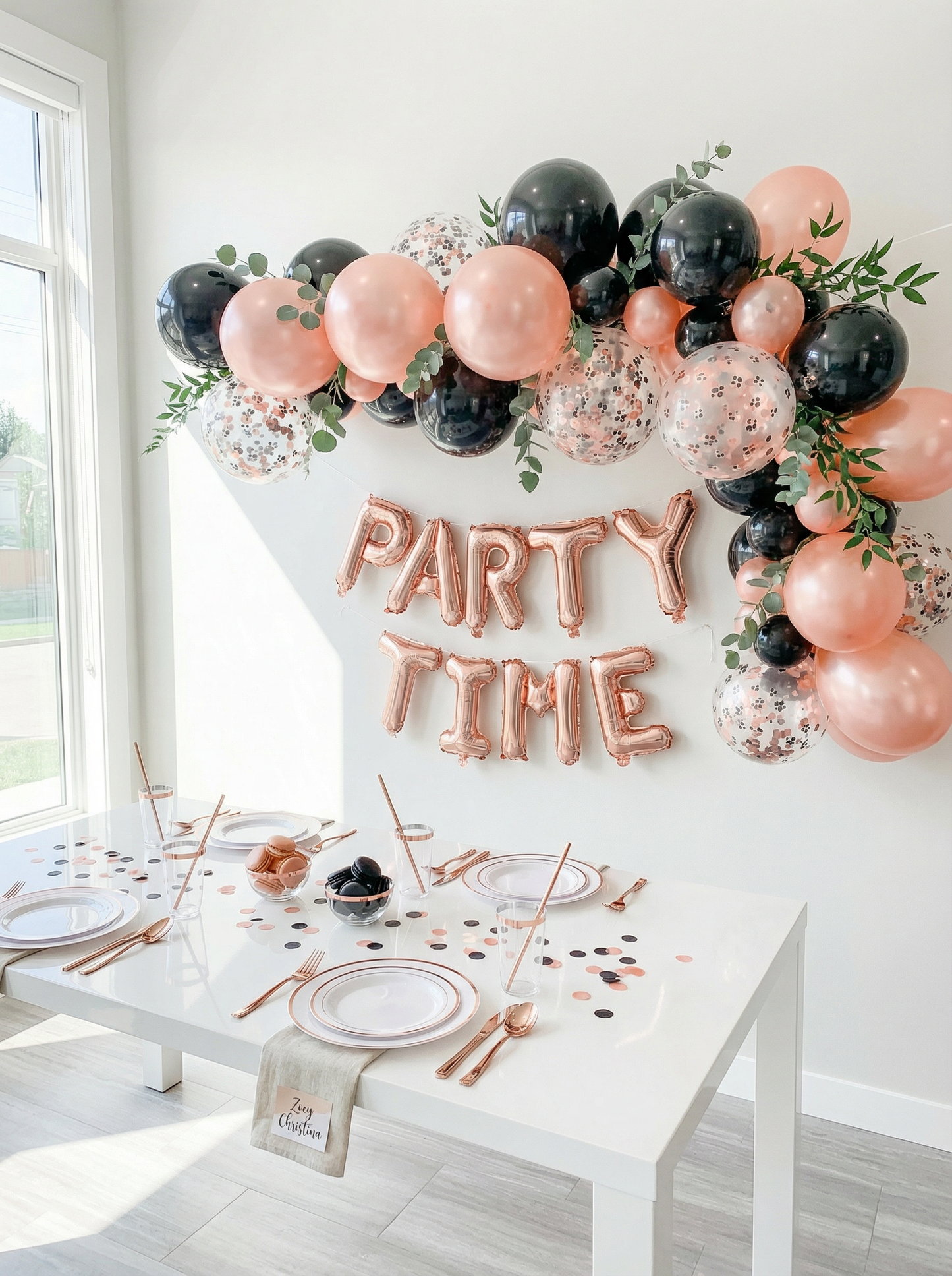 Dog & Cat Birthday Balloon Garland – Elegant & Fun Pawty Supplies