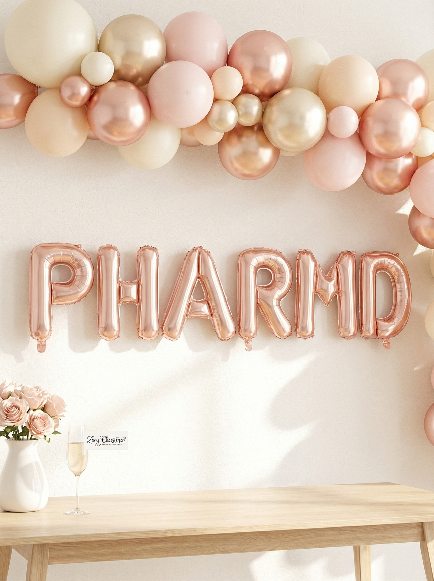 Pharm Tech Celebration Balloons – Foil Letter Banner (Multiple Sayings!)