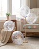 Clear Gender Reveal Confetti Balloon – Light Blue & Light Pink Confetti [25 Pack]