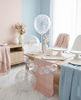 Clear Gender Reveal Confetti Balloon – Light Blue & Light Pink Confetti [25 Pack]
