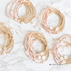 Dainty Initial Bracelet - Pink & Gold Design - Perfect Bridesmaid Gift or Personalized Favor