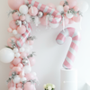 Pink & White Candy Cane Foil Balloon – Christmas Party Decoration