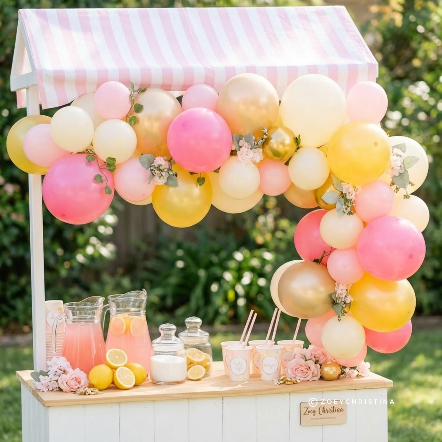 Pink Lemonade Balloon Garland Kit – Pink & Yellow Citrus Party Decor