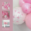 Pink Bow Ribbon Balloon Garland Set: Coquette Soft Girl Aesthetic