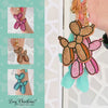 Balloon Dog Keychain with Rhinestones | Sparkly Purse Charm with Tassel | Cute Gift Idea for Women, Teens, Bag or Backpack Accessory