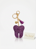Sparkly Tooth Keychain – Dental-Inspired Sequin Charm for Dental Assistants, Hygienists & Tooth Lovers