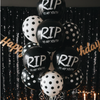RIP to My Youth Black Latex Balloons – 12” Over-the-Hill & Spooky Birthday Decor