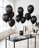 Multi Pack - Death to my 20s party decorations, Youth Twenties RIP Party, Black balloon bouquet, RIP to my youth Black balloon party for her