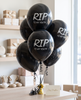 Multi Pack - Death to my 20s party decorations, Youth Twenties RIP Party, Black balloon bouquet, RIP to my youth Black balloon party for her