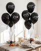 Multi Pack - Death to my 20s party decorations, Youth Twenties RIP Party, Black balloon bouquet, RIP to my youth Black balloon party for her