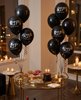 Multi Pack - Death to my 20s party decorations, Youth Twenties RIP Party, Black balloon bouquet, RIP to my youth Black balloon party for her