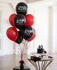 Multi Pack - Death to my 20s party decorations, Youth Twenties RIP Party, Black balloon bouquet, RIP to my youth Black balloon party for her