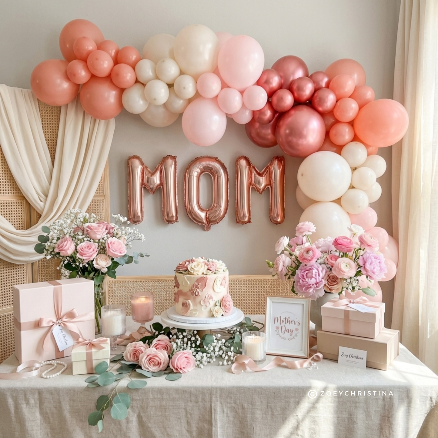 Rosewood Blush Balloon Garland Kit – Rose Gold & Blush Pink Balloon Arch
