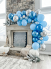 Last toast on the slopes theme - Blue Decor for Boy Baby Showers, Blue Themed Bachelorette Parties, Gender Reveal, Ice Snow and Celebrations