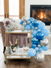 Last toast on the slopes theme - Blue Decor for Boy Baby Showers, Blue Themed Bachelorette Parties, Gender Reveal, Ice Snow and Celebrations