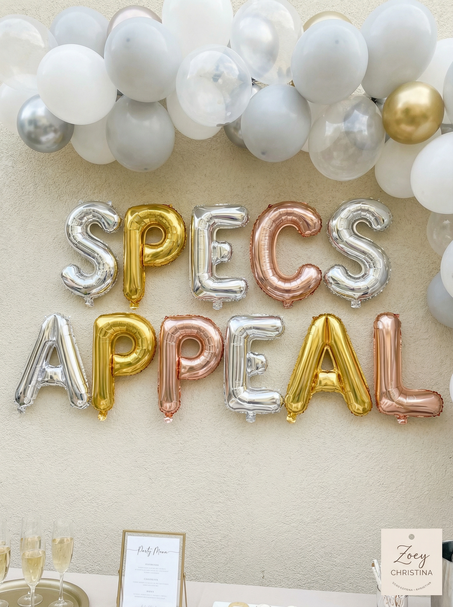 Optometry Foil Letter Balloon Kits – Graduation & Eye Care Celebration Decor