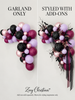 Underworld Halloween Balloon Garland Kit, Purple Black Gothic Witch Party Decorations