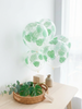 🌿 Clear Latex Balloon with Monstera Leaf Print – Jungle & Tropical Party Decor