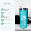 Hygiene Queen Tumbler – Purple Glitter Dental Tumbler for Dental Hygienists – 16 oz Stainless Steel Cup with Lid & Straw – Limited Edition Dental Assistant Gift