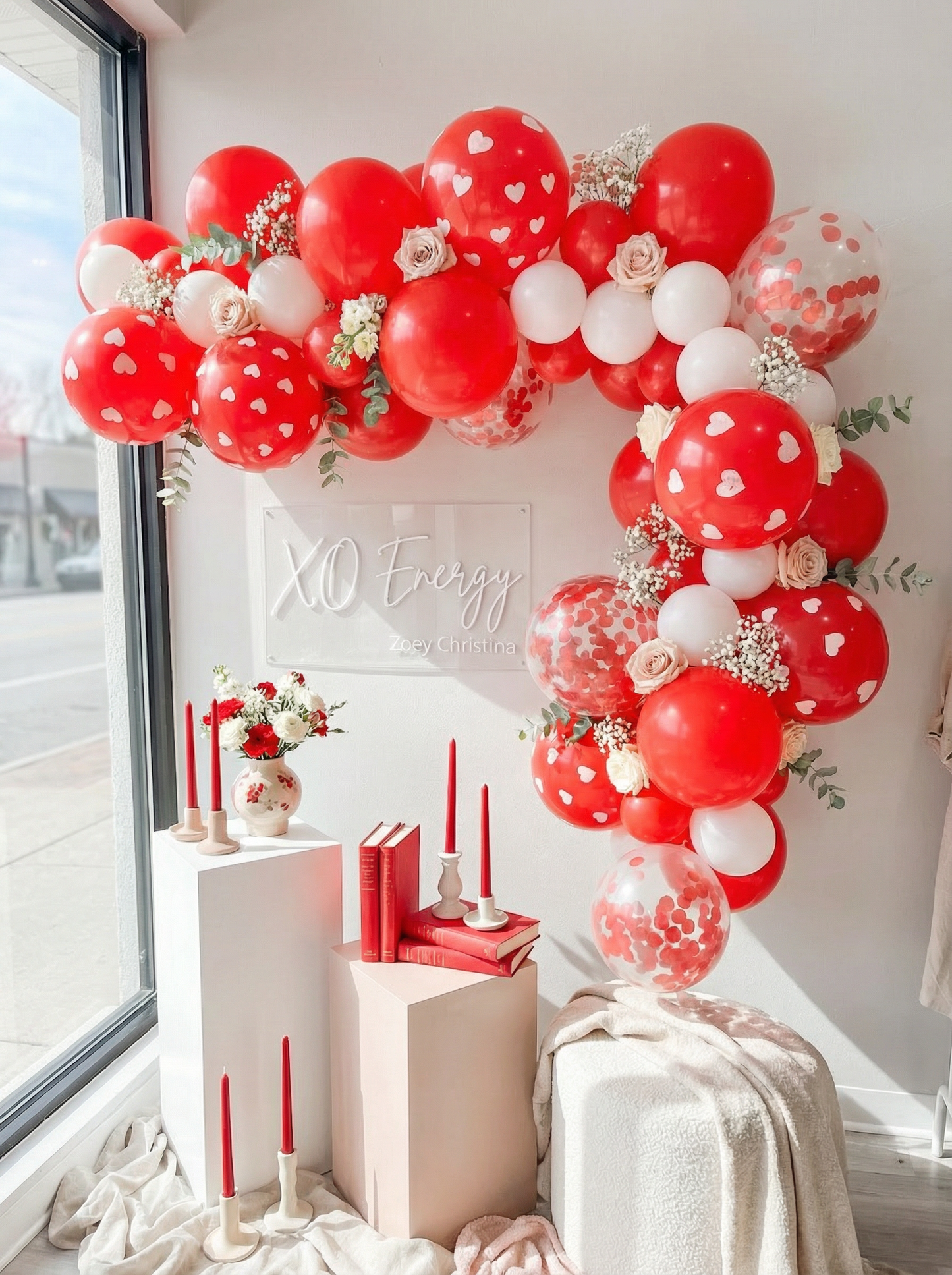 Romantic Heart Balloon Garland Kit