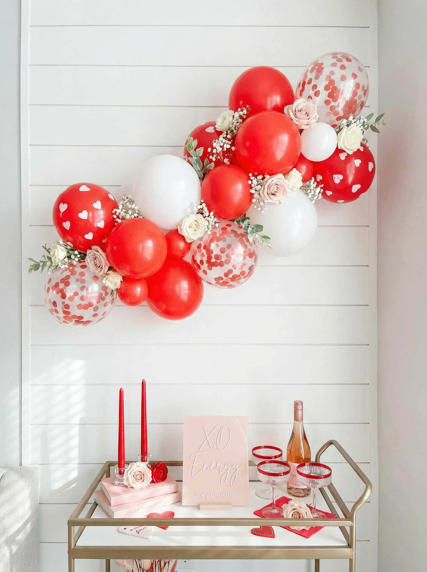 Romantic Heart Balloon Garland Kit