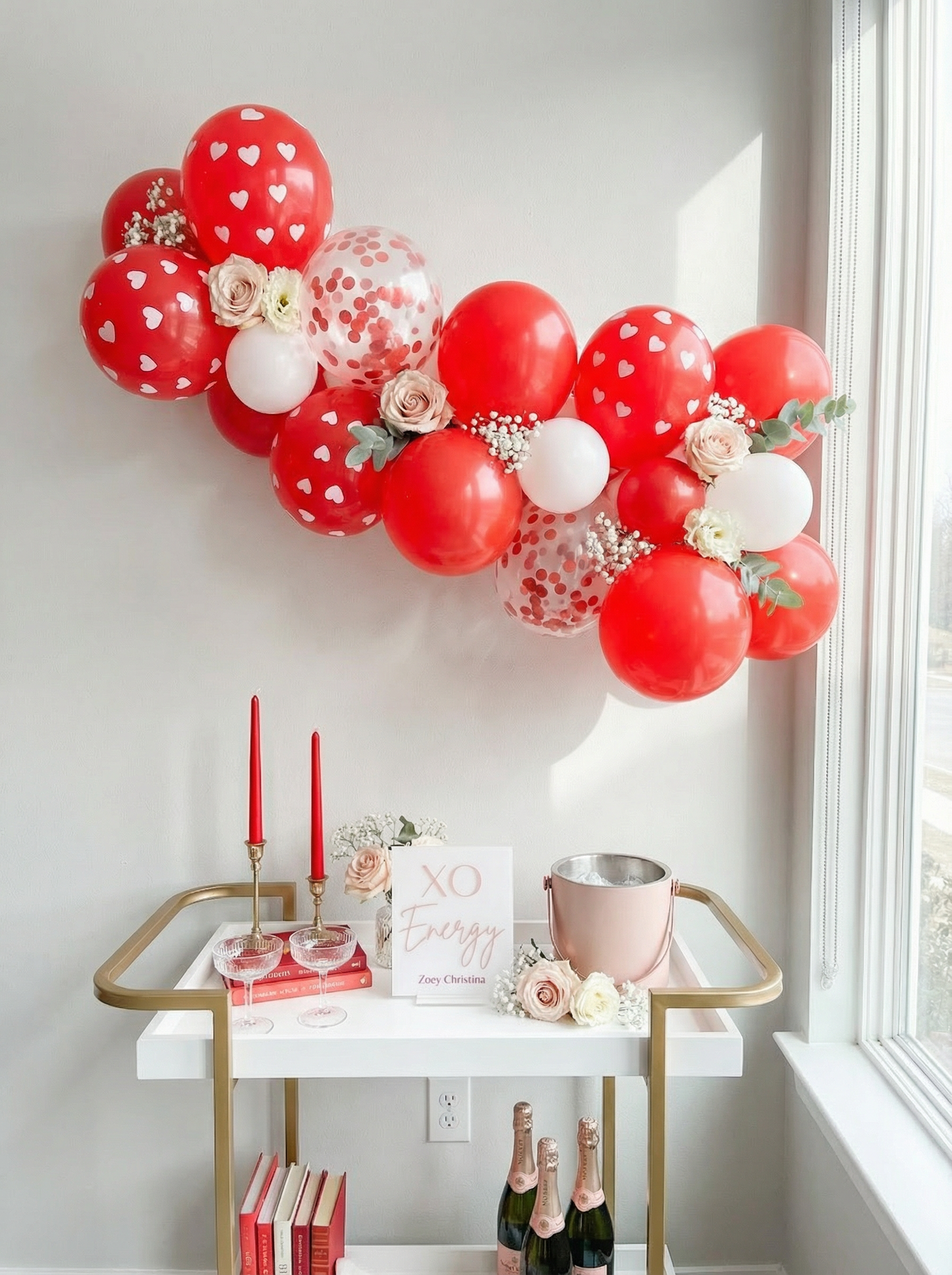 Romantic Heart Balloon Garland Kit