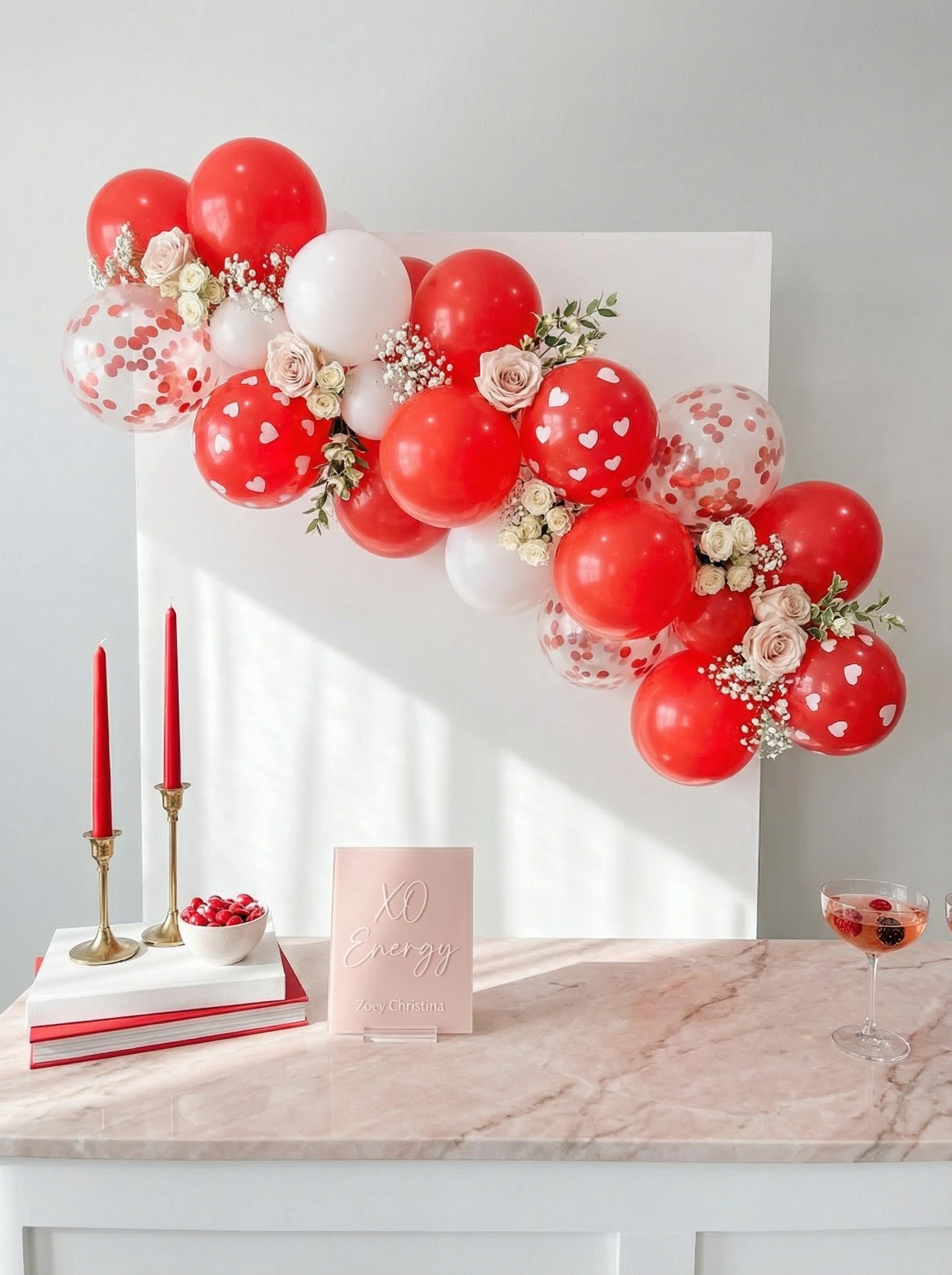 Romantic Heart Balloon Garland Kit