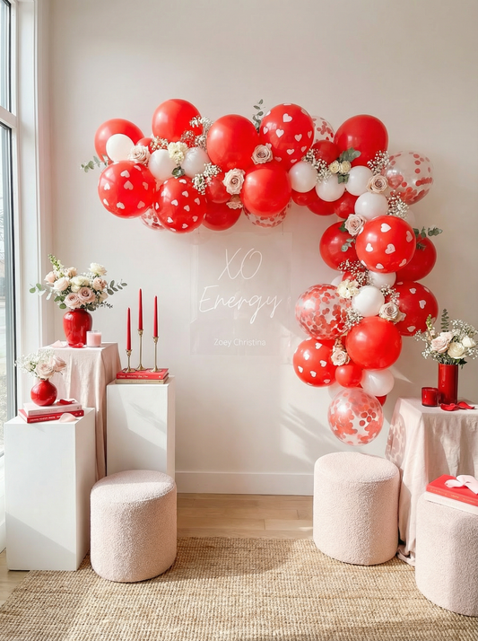 Romantic Heart Balloon Garland Kit